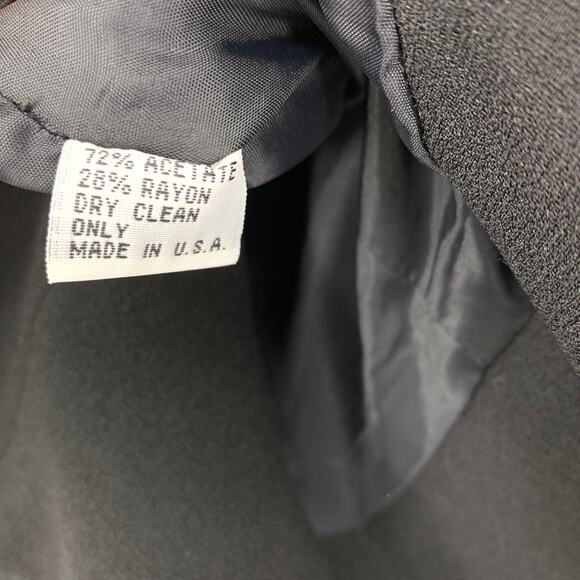 VTG Zelda Women's 4 Button Up Blazer Jacket Button Details Black Notched Lapels - Picture 6 of 6